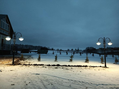 Светильник ШАР Зеркальная Полусфера  400мм