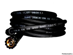 Шланг ВД двухоплёточный, (EU), 2SN-06, гайка М22-гайка М22, 15m, 400bar для PORTOTECNICA, KRANZLE