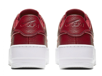Nike air force 1 sage low red top