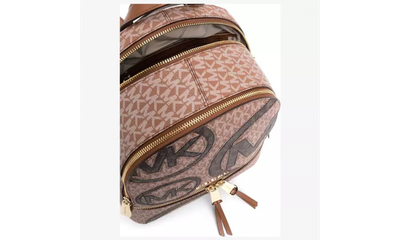 Michael Kors рюкзак Rhea с монограмой коричневый