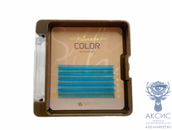 Ресницы флуоресцентные NEICHA REFINADO Light Blue MINI 6 линий C 0,10 MIX  8.2 (8-13)