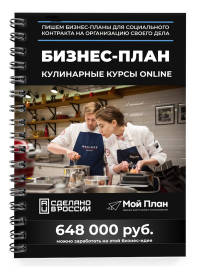 Бизнес-план для социального контракта в 2022 г. Ниша: Кулинарные курсы online. Форма: Самозанятость.
