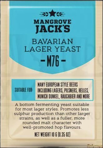 Пивные дрожжи Mangrove Jack's "Bavarian Lager M76", 10 г