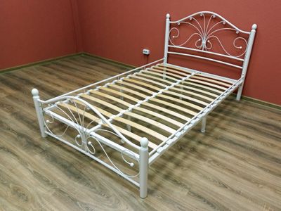 Кровать Фортуна-2 1,6*2,0 белая/ножки белые ш*в*д 1700х1070х2120мм