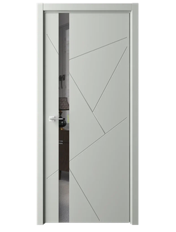 Полотно Геометрия-6 серый зеркало грэй