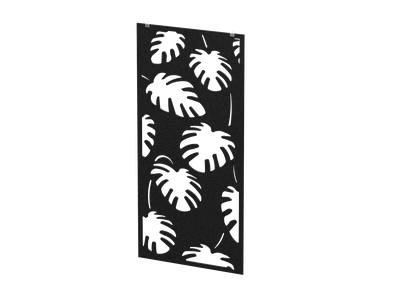 Акустическая подвесная перегородка с декором "Пальмы" (фурнитура в комплекте)