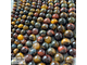 Тигрово-соколиный-бычий глаз, качество 3А, шары 6,1-6,5/8-8,4/10,2-10,6/12,2-12,7 мм,  цена за нить 19 см