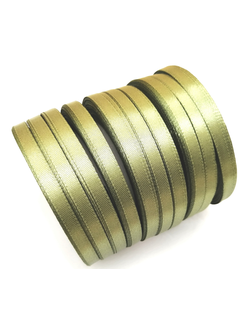 Лента атласная 6 мм, цвет зеленый арт. 55