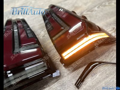 Стопы Toyota Land Cruiser Prado 150 2009-2024 с анимацией черные