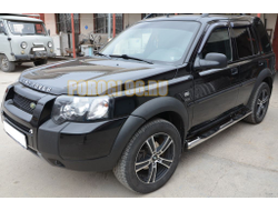 Пороги труба с проступью d76 для Land Rover Freelander (2006-2011)