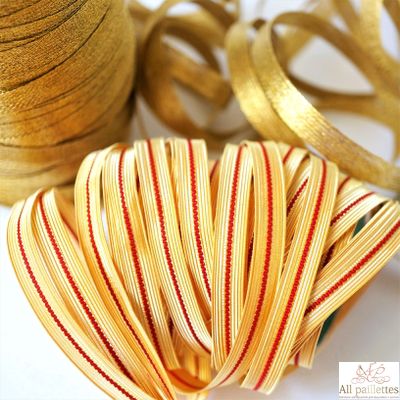 Тесьма металлизированная ТМ523