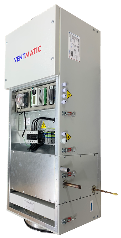 VMPU-E-FR-1500-15.0/3-1 УСТАНОВКА ПРИТОЧНАЯ КОМПАКТНАЯ С ФРЕОН. ОХЛАЖДЕНИЕМ 1500м3/ч, ЭЛЕКТРОНАГРЕВ 15.0 kW 3 фазы 380В