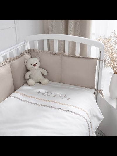Комплект в кроватку Perina Toys Sateen Collection 6 предметов песочный