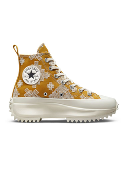 Кеды Converse Run Star Hike Festival Broderie Goldtone высокие на платформе женские A02231C