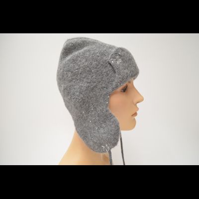 Шапка ушанка Vizio 1722 UNL серая
