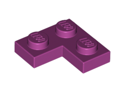 Plate 2 x 2 Corner, Magenta (2420 / 6101075 / 6179916)