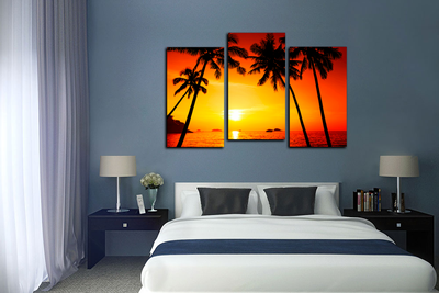 Модульная картина "Райские пальмы"