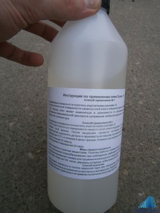 Клей полиуретановый специальный (для монтажа резиновые накладок прозрачный), 1 литр