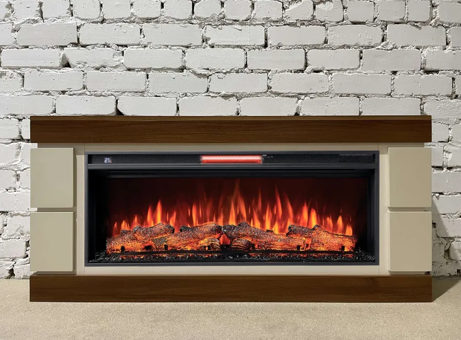 Линейный электрический камин Норман