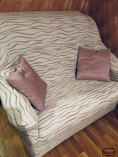 Чехол на кресло Тела Ридже Молочный. ИТАЛИЯ