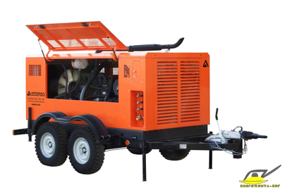 Станция компрессорная передвижная дизельная ЗИФ-ПВ-24/1,6 на раме