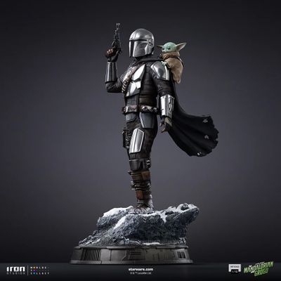 ПРЕДЗАКАЗ - Мандалорец и Грогу (малыш Йода) ("Мандалорец", Star Wars) - Коллекционная СТАТУЯ 1/10 scale Movie The Mandalorian &amp; Grogu Statue (LUCSWR138026-10) - Iron Studios ?ЦЕНА: 26300 РУБ.?