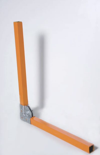 Краб-система Г-образная под трубу 20х20 мм.