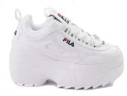 Fila Disruptor 2 Белые кожаные на танкетке