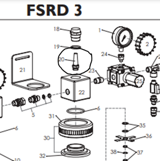 Фильтр осушителя ESR, используемого в составе фильтр-группы FSRD3 первого поколения 3063151