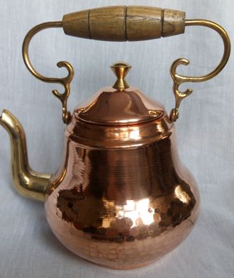 Медный чайник 1,5л Португалия (CopperCrafts)  арт.1255