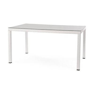 Комплект плетеной мебели MILANO белый на 6 персон