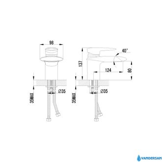 Смеситель для раковины Status LM4446C