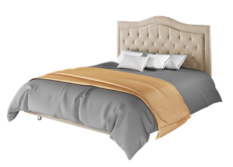 Кровать "Герцогиня" светло-бежевого цвета