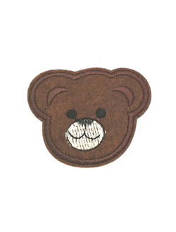 Термоаппликация мишка коричневый, 55*45  мм