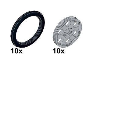 !АНАЛОГ! Tires and Hubs /  Pulley + tire,  (WHL10)