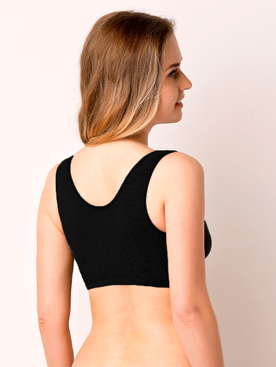 Майка черная укороченная для кормления 04905 ФЭСТ