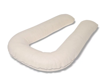 Подушка для мужчин U 340 см наполнитель комфорель с наволочкой на молнии цвет на выбор