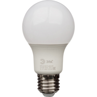 Лампа светодиодная Эра LED smd A60-7W-840-E27 4000k нейт.бел. ст.колба