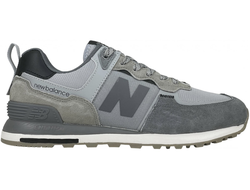 New Balance 574 Suede Gray and Silver