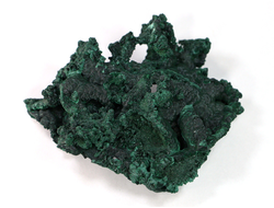 Малахит плисовый, кристаллический, Конго (95*78*33 мм, 156 г) №18528