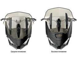 Стекло ветровое регулируемое оригинал BRP 860201493 для BRP LYNX/Ski-Doo (Adjustable Windshield - (REV Gen4))