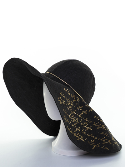 Шляпа летняя из льна