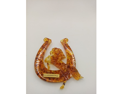 Магнит подкова с лошадью 1.