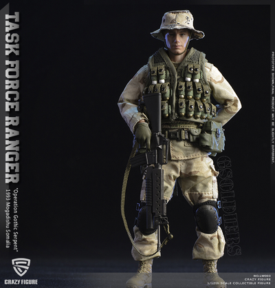 Солдат Армии США ("Падение Черного Ястреба") фигурка 1/12 scale US Military LW003 Crazy Figure