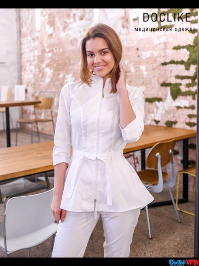 БЛУЗА DOCLIKE DL423 белая