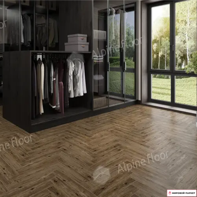 Ламинат Alpine Floor Herringbone 12 Pro Бордо LF106-10 34 класс толщина 12 мм с фаской 1.1017 м2