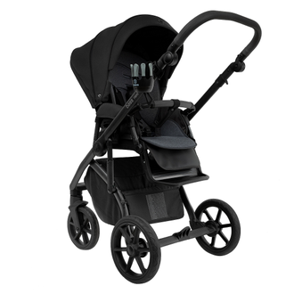 Коляска 3в1 Roan Bass Next 2.0 Caviar Black / Black / руч.Black