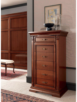 КОМОД ВЫСОКИЙ УЗКИЙ PALAZZO DUCALE 71CL01ST (L75*P53*H131) PRAMA