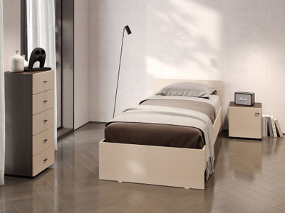 Гиза кровать 0,9 м Меланж (с основанием)