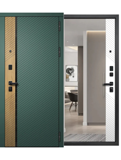 Дилайн Авакадо- Дуб браун \Черный муар